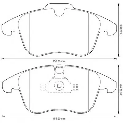 Комплект тормозных колодок, дисковый тормоз JURID купить