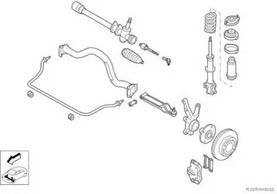 Рулевое управление; Подвеска колеса HERTH+BUSS JAKOPARTS купить