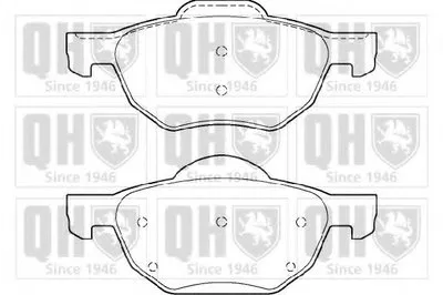 Комплект тормозных колодок, дисковый тормоз QUINTON HAZELL купить