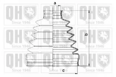 Комплект пылника, приводной вал QUINTON HAZELL купить