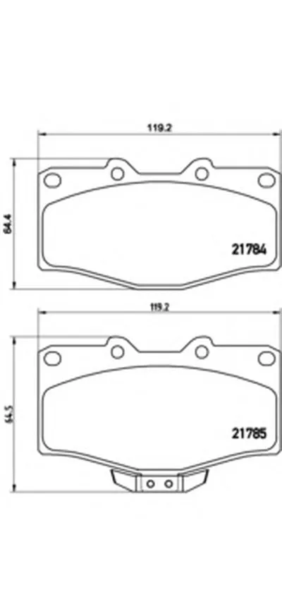 Комплект тормозных колодок, дисковый тормоз BREMBO купить