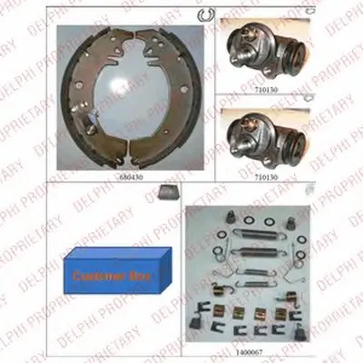 Комплект тормозных колодок DELPHI купить