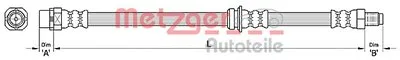 Тормозной шланг METZGER купить