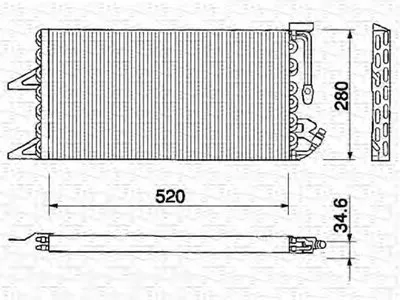 Конденсатор, кондиционер MAGNETI MARELLI купить