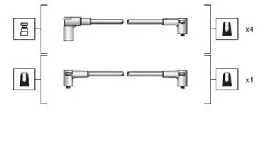 Комплект проводов зажигания MAGNETI MARELLI купить