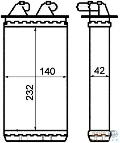 Теплообменник, отопление салона BEHR HELLA SERVICE купить