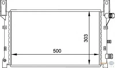 Радиатор, охлаждение двигателя BEHR HELLA SERVICE купить