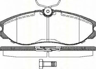 Комплект тормозных колодок, дисковый тормоз TRISCAN купить