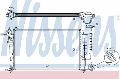 Радиатор, охлаждение двигателя NISSENS купить