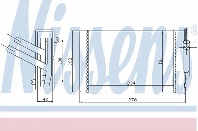 Теплообменник, отопление салона NISSENS купить