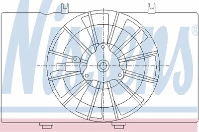 Вентилятор, охлаждение двигателя NISSENS купить