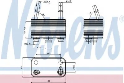 Масляный радиатор, автоматическая коробка передач NISSENS купить