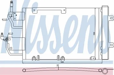 Конденсатор, кондиционер NISSENS купить