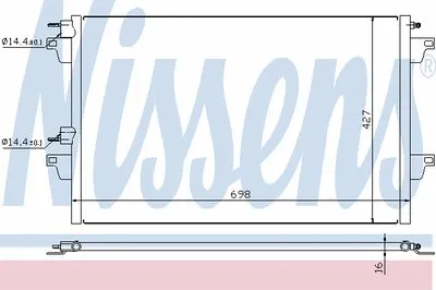 Конденсатор, кондиционер NISSENS купить