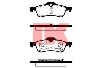 Комплект тормозных колодок, дисковый тормоз NK купить