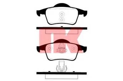Комплект тормозных колодок, дисковый тормоз NK купить
