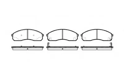 Комплект тормозных колодок, дисковый тормоз REMSA купить