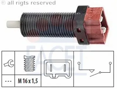 Выключатель фонаря сигнала торможения; Выключатель, привод сцепления (Tempomat) FACET купить