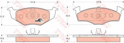 Комплект тормозных колодок, дисковый тормоз COTEC TRW купить