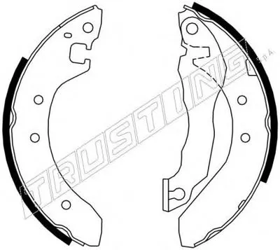 Комплект тормозных колодок TRUSTING купить