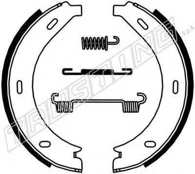 Комплект тормозных колодок, стояночная тормозная система TRUSTING купить