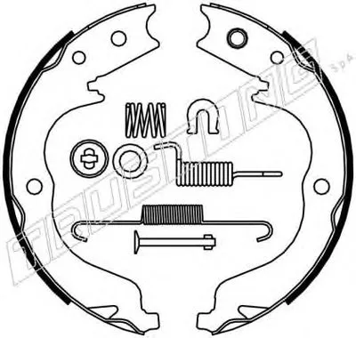Комплект тормозных колодок, стояночная тормозная система TRUSTING купить