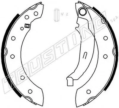 Комплект тормозных колодок TRUSTING купить