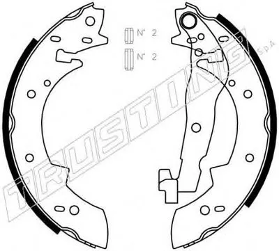 Комплект тормозных колодок TRUSTING купить
