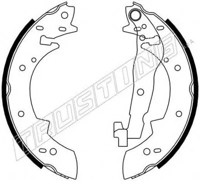 Комплект тормозных колодок REPARATION KIT TRUSTING купить