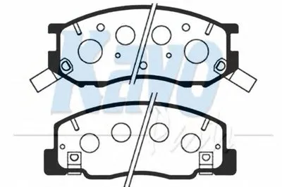Комплект тормозных колодок, дисковый тормоз MK KASHIYAMA KAVO PARTS купить