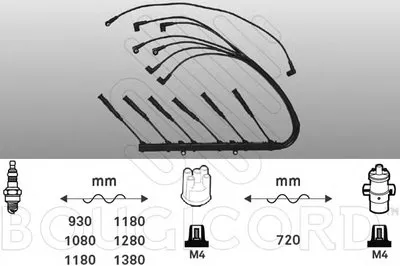 Комплект проводов зажигания BOUGICORD купить