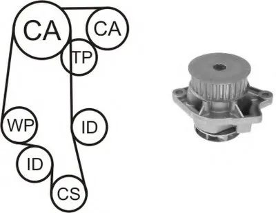 Водяной насос + комплект зубчатого ремня AIRTEX купить