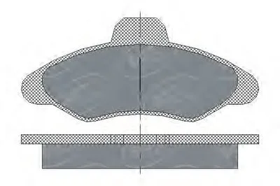 Комплект тормозных колодок, дисковый тормоз SCT Germany купить