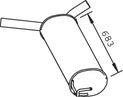 Средний глушитель выхлопных газов DINEX купить