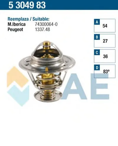 Термостат, охлаждающая жидкость FAE купить