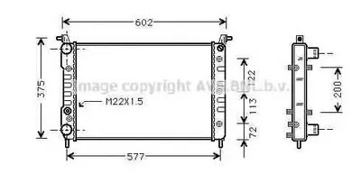 Радиатор, охлаждение двигателя AVA QUALITY COOLING купить