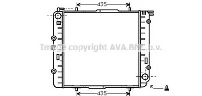 Радиатор, охлаждение двигателя AVA QUALITY COOLING купить