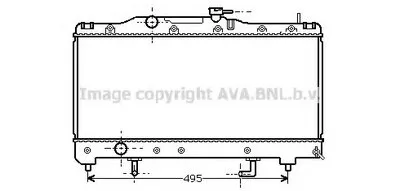 Радиатор, охлаждение двигателя AVA QUALITY COOLING купить