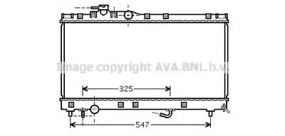 Радиатор, охлаждение двигателя AVA QUALITY COOLING купить