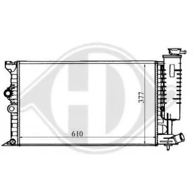 Радиатор, охлаждение двигателя DIEDERICHS купить