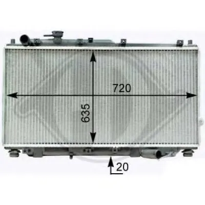 Радиатор, охлаждение двигателя DIEDERICHS купить
