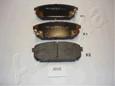 Комплект тормозных колодок, дисковый тормоз ASHIKA купить