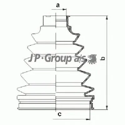Комплект пылника, приводной вал QH JP GROUP купить