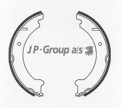 Комплект тормозных колодок, стояночная тормозная система QH JP GROUP купить
