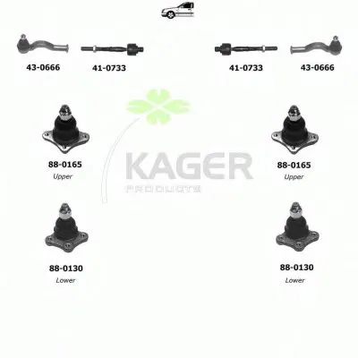 Подвеска колеса KAGER купить