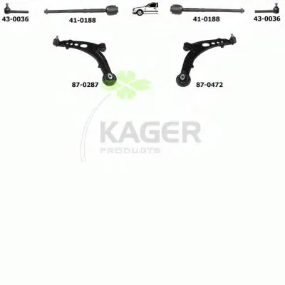 Подвеска колеса KAGER купить