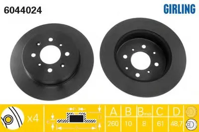Тормозной диск GIRLING купить