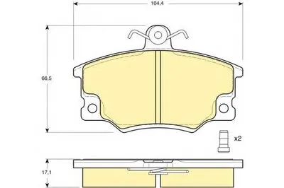 Комплект тормозных колодок, дисковый тормоз GIRLING купить