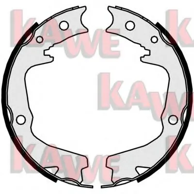 Комплект тормозных колодок, стояночная тормозная система KAWE купить