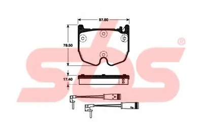 Комплект тормозных колодок, дисковый тормоз sbs купить